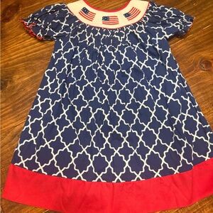 Navy and Red Kids Dress